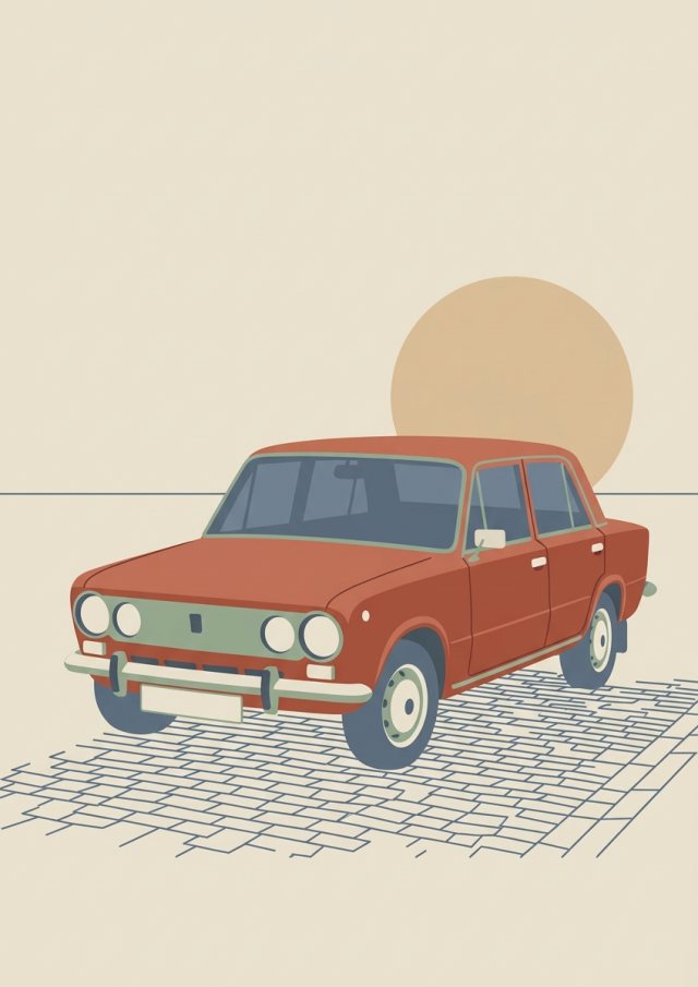 Minimal Poster stilinde örnek portre
