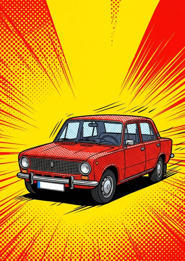 Pop Art Araba stilinde örnek portre