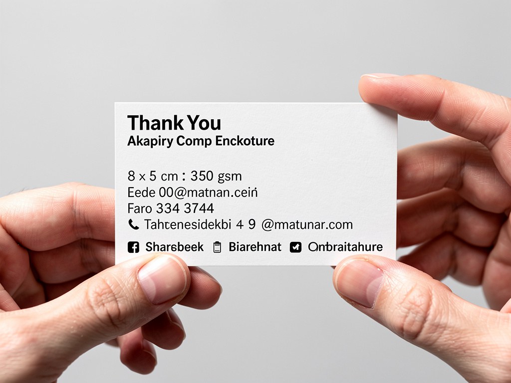 "Fotoğrafını paylaş, bizi etiketle" Teşekkür Kartı 8×5 cm – Çiçekli