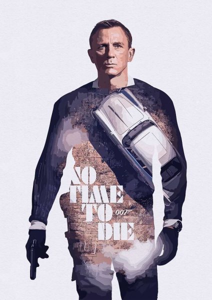 007 Movie Film Posteri – Duvar Tablosu duvarda gerçek ölçek