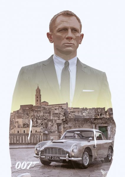 007 Movie Film Posteri – Duvar Tablosu duvarda gerçek ölçek
