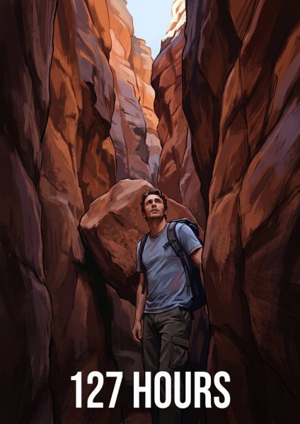 127 Hours Movie Poster Art Film Posteri – Duvar Tablosu duvarda gerçek ölçek
