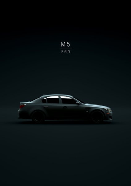 2009 M5 E60 Araba Posteri – Duvar Tablosu poster görseli