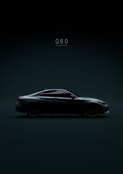 2022 Infiniti Q60 Araba Posteri – Duvar Tablosu poster görseli