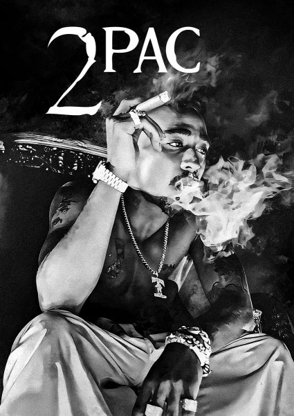 2Pac Portrait Müzik Posteri – Duvar Tablosu