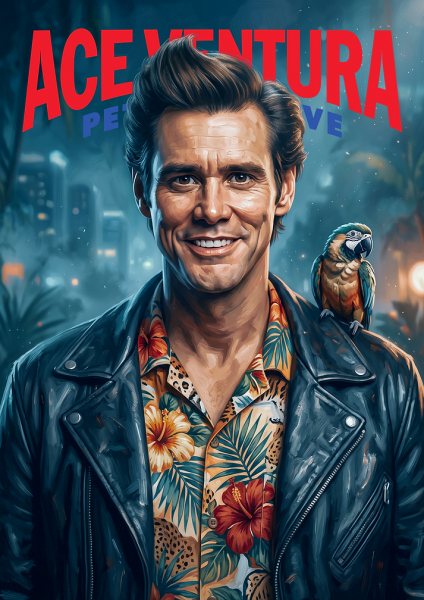 Ace Ventura Pet Detective Film Posteri – Duvar Tablosu poster görseli