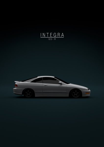 Acura Integra GS-R Araba Posteri – Duvar Tablosu poster görseli
