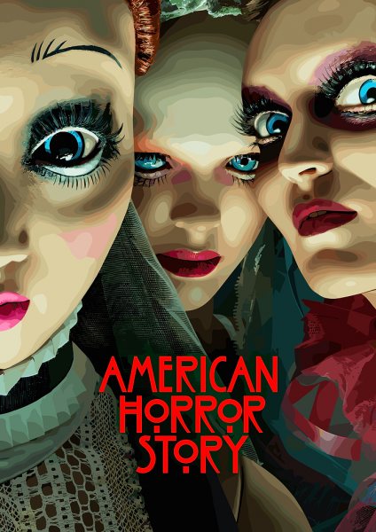 American Horror Story Doll Film Posteri – Duvar Tablosu duvarda gerçek ölçek