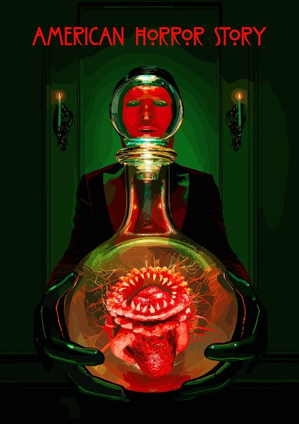 American Horror Story Poster Art Film Posteri – Duvar Tablosu duvarda gerçek ölçek