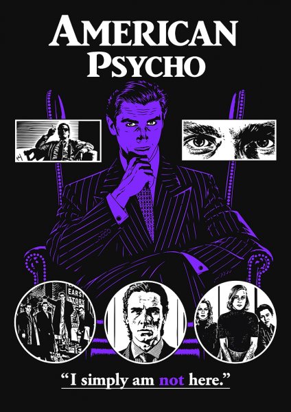 American Psycho Patrick Bateman Film Posteri – Duvar Tablosu duvarda gerçek ölçek