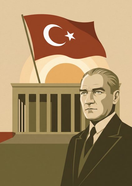 Anıtkabir Posteri – Minimal Duvar Tablosu