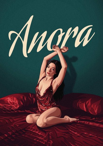Anora Movie Poster Art Film Posteri – Duvar Tablosu duvarda gerçek ölçek