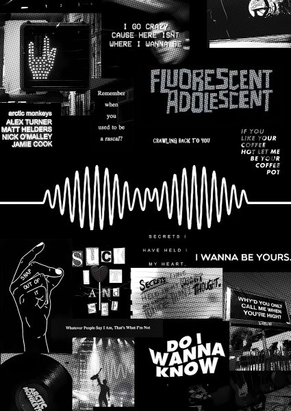 Arctic Monkeys Collage Müzik Posteri – Duvar Tablosu