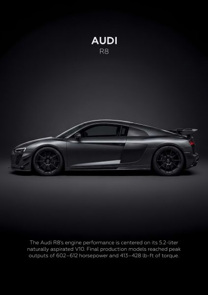 Audi R8 Car Araba Posteri – Duvar Tablosu