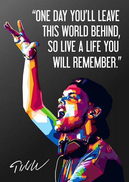 Avicii Quotes Müzik Posteri – Duvar Tablosu poster görseli