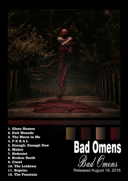 Bad Omens Album Art Müzik Posteri – Duvar Tablosu duvarda gerçek ölçek