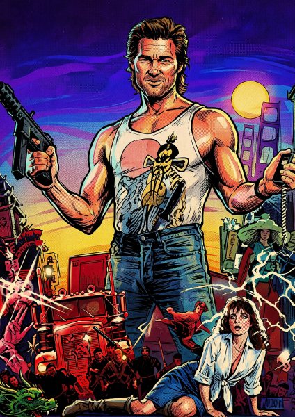 Big Trouble in Little China Film Posteri – Duvar Tablosu duvarda gerçek ölçek
