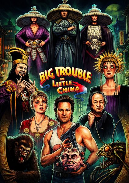 Big Trouble in Little China Film Posteri – Duvar Tablosu duvarda gerçek ölçek