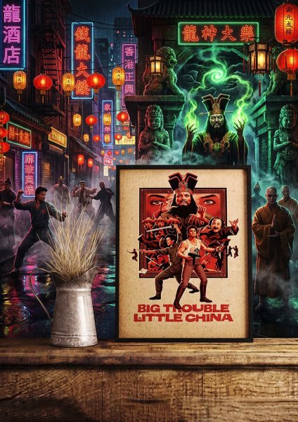Big Trouble in Little China Film Posteri – Duvar Tablosu duvarda gerçek ölçek
