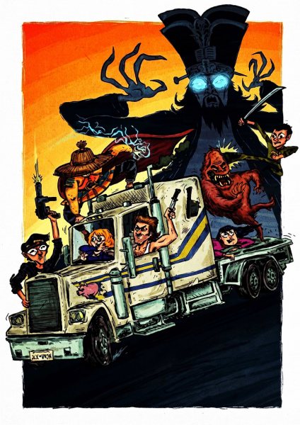 Big Trouble in Little China Illustration Film Posteri – Duvar Tablosu