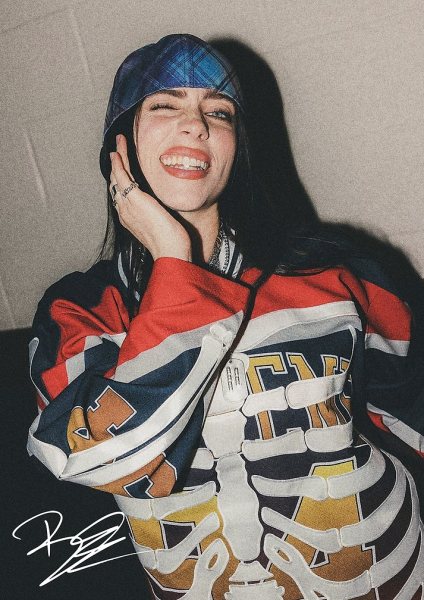 Billie Eilish Müzik Posteri – Duvar Tablosu poster görseli