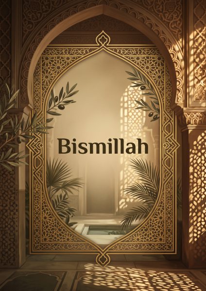 Bismillah Tezhip Posteri – Sinematik Duvar Tablosu