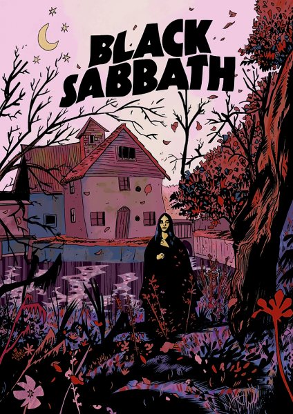 Black Sabbath Album Cover Müzik Posteri – Duvar Tablosu duvarda gerçek ölçek