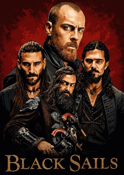 Black Sails TV Show Film Posteri – Duvar Tablosu poster görseli