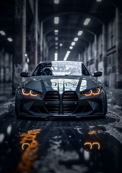 Black Sports Car Araba Posteri – Duvar Tablosu