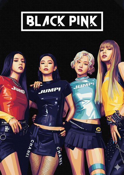 Blackpink portrait Müzik Posteri – Duvar Tablosu duvarda gerçek ölçek