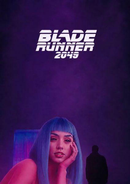 Blade Runner 2049 Joi Film Posteri – Duvar Tablosu duvarda gerçek ölçek