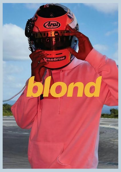 Blond Frank Ocean Müzik Posteri – Duvar Tablosu duvarda gerçek ölçek