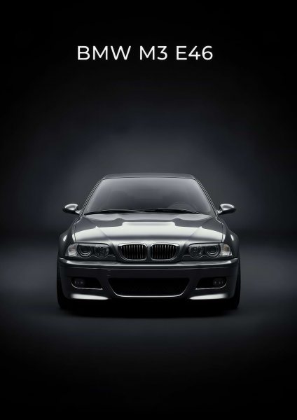 BMW M3 E46 Front Araba Posteri – Duvar Tablosu poster görseli