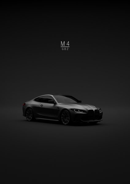 BMW M4 G82 2021 Front Araba Posteri – Duvar Tablosu