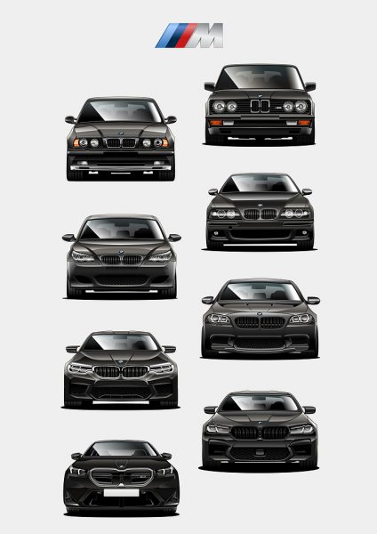 BMW M5 Evolution Araba Posteri – Duvar Tablosu duvarda gerçek ölçek