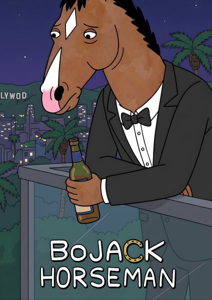 BoJack Horseman Standing on Balcony Film Posteri – Duvar Tablosu duvarda gerçek ölçek