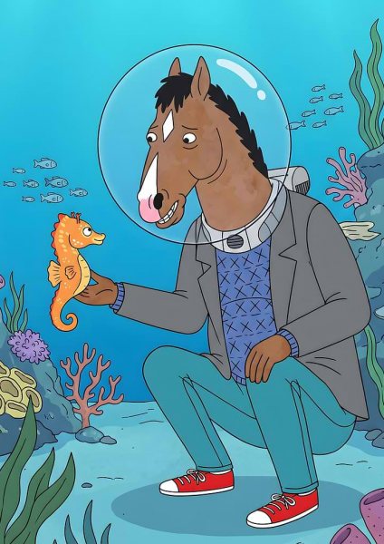 BoJack Horseman Underwater Scene Film Posteri – Duvar Tablosu poster görseli