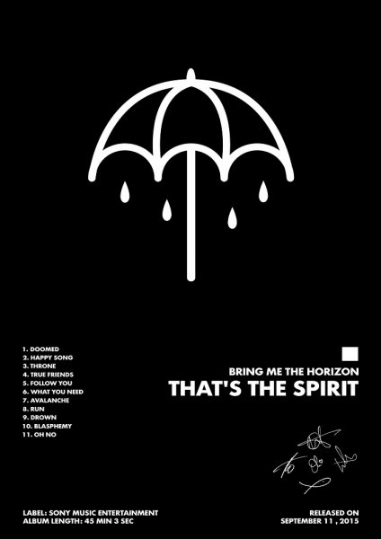 Bring Me The Horizon Album Müzik Posteri – Duvar Tablosu duvarda gerçek ölçek