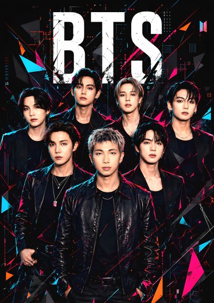 BTS Group Portrait Müzik Posteri – Duvar Tablosu duvarda gerçek ölçek