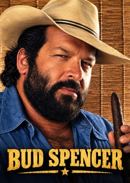 Bud Spencer Portrait with Cigar Film Posteri – Duvar Tablosu duvarda gerçek ölçek