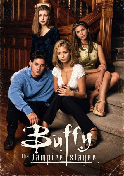Buffy the Vampire Slayer Cast Film Posteri – Duvar Tablosu duvarda gerçek ölçek
