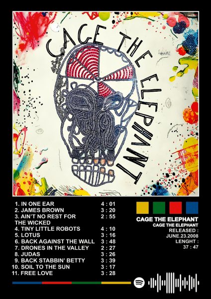 Cage The Elephant Album Cover Müzik Posteri – Duvar Tablosu duvarda gerçek ölçek