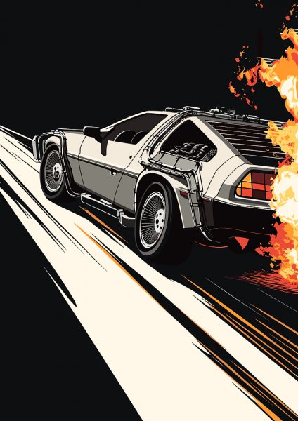 Cars with Flames Araba Posteri – Duvar Tablosu poster görseli
