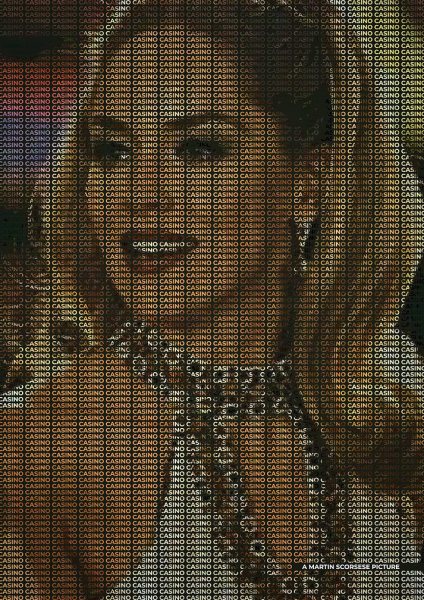 Casino Film Posteri – Duvar Tablosu duvarda gerçek ölçek