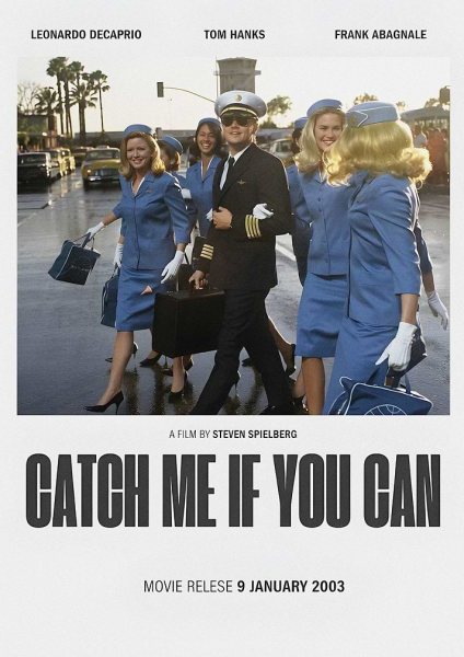 Catch Me If You Can Film Posteri – Duvar Tablosu duvarda gerçek ölçek