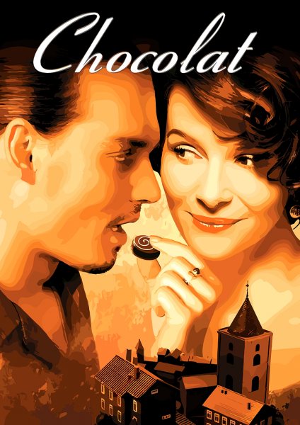 Chocolat Movie Film Posteri – Duvar Tablosu duvarda gerçek ölçek