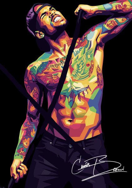 Chris Brown Portrait Müzik Posteri – Duvar Tablosu duvarda gerçek ölçek