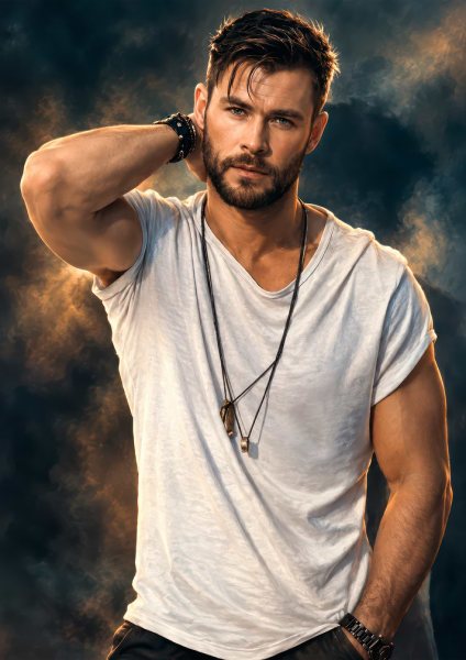 Chris Hemsworth Portrait Film Posteri – Duvar Tablosu