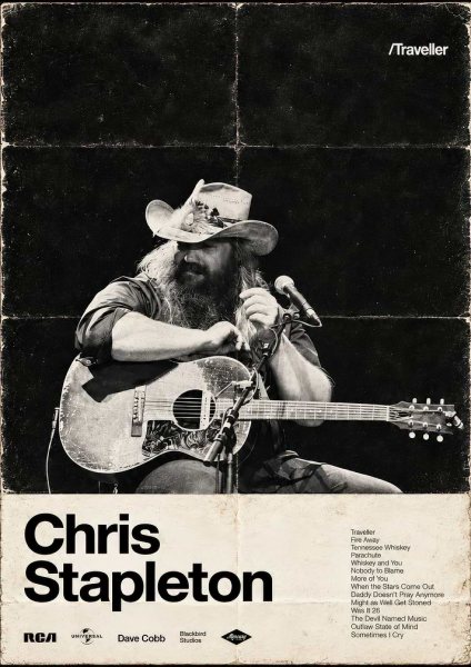 Chris Stapleton Traveller Album Müzik Posteri – Duvar Tablosu