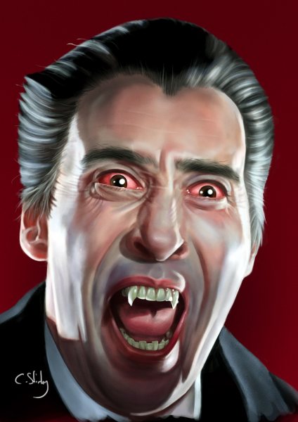Christopher Lee Dracula Film Posteri – Duvar Tablosu duvarda gerçek ölçek